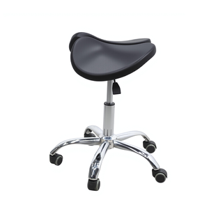 Silla Ergonómica Giratoria con Ruedas para Peluquería, con Asiento Dividido y Altura Ajustable, para Peluquero/Salón de Belleza/Clínica - Product Image 3