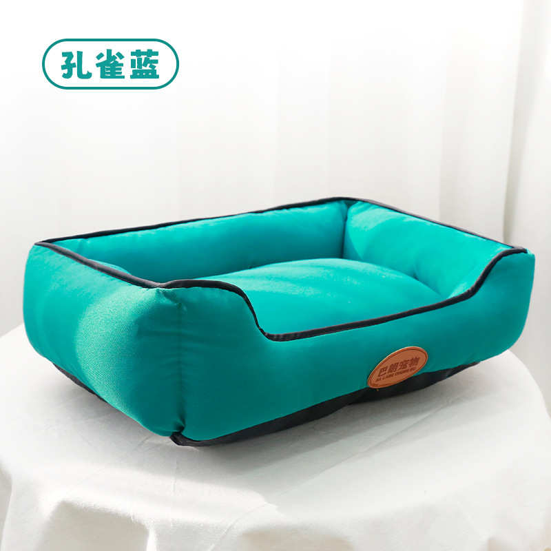 Peacock blue European and American style edging long nest