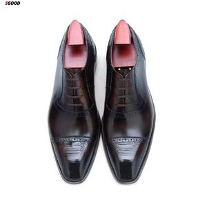 Mocasines Oxford de Cuero Genuino con Plataforma Alta y Cierre de Hebilla, Zapatos Formales con Amortiguación de Aire para Hombre, Ideales para Bodas, Oficina, Carrera Profesional y Fiestas - Product Image 5