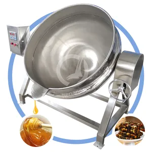 OCEAN Steam Heat Tilt Casaco Duplo Cozinheiro Caldeira Bratt Pan Sopa Sanduíche Pot Fogão Máquina com Agitador