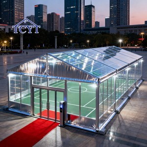 Carpa Deportiva Temporal Grande para Exteriores, Carpa Deportiva Resistente con Estructura de Aleación de Aluminio para Cancha de Pádel - Product Image 1
