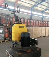 Ponceuse à sols à fréquence variable avec réservoir d'eau pour atelier, garage, sols durcis et traitement des surfaces en terrazzo