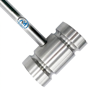 Martillo Ortopédico de Acero Inoxidable AL MIDA, Instrumento Quirúrgico Manual Reutilizable, Certificado CE Clase II, Fácil Agarre - Product Image 3