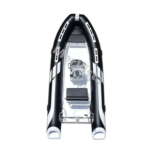 Bote Inflable RIB de PVC y Fibra de Vidrio de 16 pies (4.8 m) con Doble Casco en V Profunda, Casco de Fibra de Vidrio en V Profunda para Mayor Estabilidad y Comodidad - Product Image 3