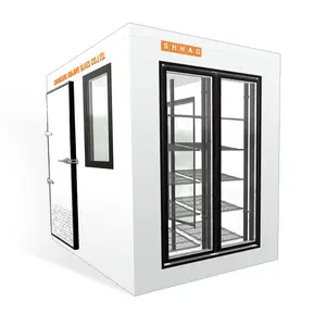 Nuovo stile di prezzi di fabbrica a piedi in congelatore porta in vetro con scaffalature congelatore porta del congelatore porta in vetro