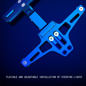 Soporte de luz de señal de giro LED para Yamaha MT07 MT10 para Kawasaki Z750 Z800 para <span class=keywords><strong>BMW</strong></span> R1200-Motorcycle accesorio de soporte de matrícula - Product Image 2