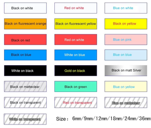 แถบเครื่องติดฉลากริบบิ้นติดด้วยตนเองกันการซีดจางและแบบอักษรต่างๆของริบบิ้นติดฉลาก - Product Image 2