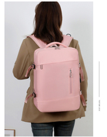 Mochila de Viaje Expandible de Gran Capacidad con Carga USB, Mochila para Portátil de Negocios