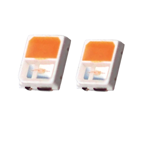 2835 Bi-color Yellow and Pure Green SMD LED Chips 6-8LM/15-20LM 3.50*2.80*0.65mm 590-595nm/520-525nm 2.8-3.4V