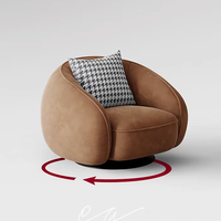 Fauteuil de canapé simple Chaise de loisir moderne et confortable pour le salon en tissu avec rembourrage en éponge Meubles de maison