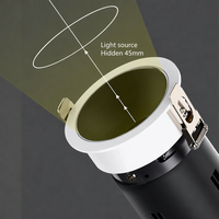 Spot encastré LED haute puissance anti-éblouissement, projecteur de plafond en aluminium, couleurs multi-réflecteurs, 3 tailles, éclairage intérieur pour la maison