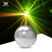 Boule miroir de fête personnalisée de 15 cm, 20 cm, 30 cm, 40 cm, 50 cm, boule de verre pour discothèque, DJ, salle de bal, lumière