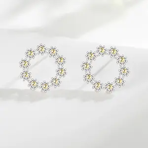 925 Sterling silver women's personalized niche design garland earrings the new fashion earrings of 2022