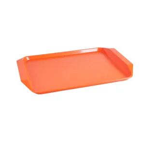 20 Pcs Plastic Fast Food Trays Bulk Restaurant Serving Trays Colorful  Cafeter