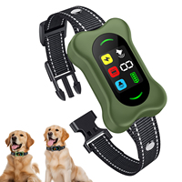 Hunde-Bellkontrollhalsband mit Ton-, Vibrations- und Elektroschockmodi, Wasserdicht IP67, WLAN-fähig, 10-20 Stunden Akkulaufzeit für humane Anwendung