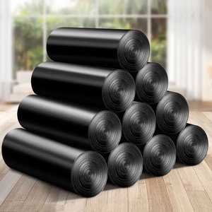 Factory Price Tie Handle Rubbish Bags High Quality Custom Logo Printing Disposable <b>Plastic</b> Bags - Product Image 3