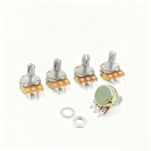 Potenciômetro Rotativo Simples/Duplo RR WH148 3/6 Pinos 15/20mm Cabo B1K-1M <span class=keywords><strong>Resistor</strong></span> Ajustável Garantia de 6 Meses - Product Image 2
