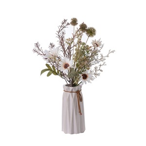 CallaFloral Fleurs Artificielles Sauge Marguerite Feuilles de Fougère Arrangement Floral Fait Main Décoration Maison Bouquet Fête des Mères CF01271 - Product Image 5