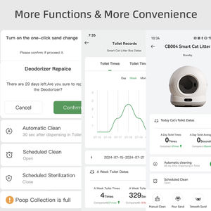 <span class=keywords><strong>Toilette</strong></span> pour chat intelligente à nettoyage automatique rapide, grande capacité, avec contrôle à distance par application et caméra - Product Image 5