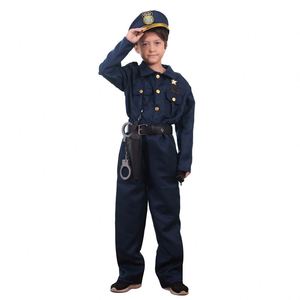 Disfraz de Policía para Niños de Yiwu Party Fun, Disfraz de Halloween para Bailar, Talla Personalizada, Unisex, Poliéster - Product Image 4