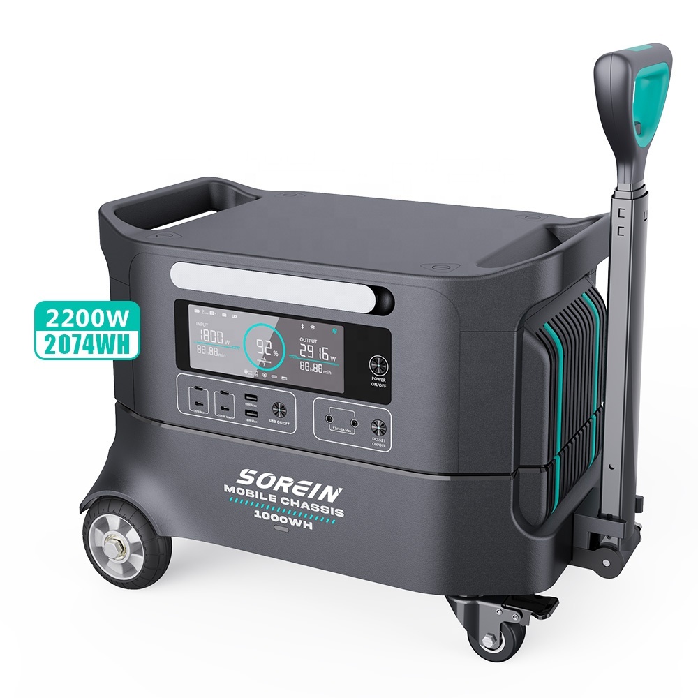 Sorein A2 2024 2200W Portable Solar Generator 2000W 800W 1600W Balcony 2Kw <strong>Power</strong> <strong>Station</strong> Emergency Storage System 2Kwh Battery
