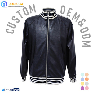 Vestes d'<span class=keywords><strong>hiver</strong></span> pour hommes en denim matelassées en fourrure polaire de haute qualité, style varsity décontracté, sur mesure OEM 2026 - Product Image 1
