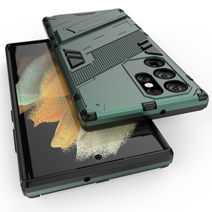 Coque de téléphone portable, Double, 2 en 1, étui résistant aux chocs en plastique dur pour Samsung Galaxy S22 Ultra <span class=keywords><strong>S22Pro</strong></span> M52 5G - Product Image 2