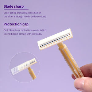 LMLTOP 2 rasoirs manuels à lame fixe, rasoirs à cheveux, rasoirs de sécurité à lame droite, lame en acier inoxydable, <span class=keywords><strong>rasoir</strong></span> <span class=keywords><strong>bic</strong></span> - Product Image 6