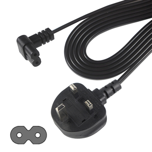 Figure 8 Câble d'alimentation 2 broches compatible avec les imprimantes LED LCD Smart TV Monitor PC Laptop IEC C7 Power UK Lead Plug Cord - Product Image 5