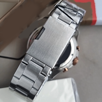 Montre Chronographe de Plongée pour Homme de Haute Qualité, Lunette Rotative, Index Points, Triangle Inversé, Acier Inoxydable FS5767, Tendance Sport