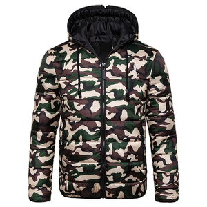 Manteau en duvet d'hiver à capuche en nylon pour hommes, léger et chaud, avec logo personnalisé - Product Image 1