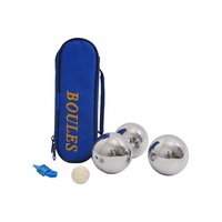 Boule de Boccia de Haute Qualité 720g en Métal avec Sac de Transport et Logo Personnalisé pour Sports de Plein Air