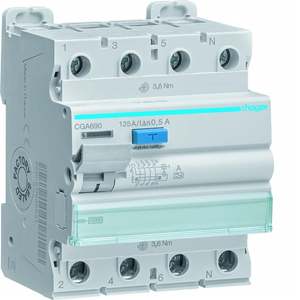 CGA690 Personalizzabile con Hagers RCCB 3P+N 125A tipo A 500mA 4 moduli - Product Image 1