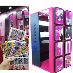 Instant Print Photobooth Selfie Id Paspor Gambar Station Digital Mode Stand Foto Booth Mesin Penjual Otomatis