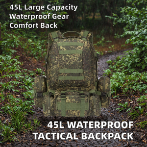 Mochila Táctica Impermeable de 45L con Forro de Nailon, Resistente para Senderismo, Camping y Equipo de Supervivencia al Aire Libre - Product Image 2