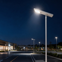 Lampadaire Solaire Intelligent 120W avec Caméra CCTV Extérieure Étanche IP65 et Détection Humaine PIR pour Parking et Route