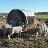 Mangeoire à foin et à grain pour bétail, en acier thermolaqué, personnalisée, pour clôture de ferme ou ranch