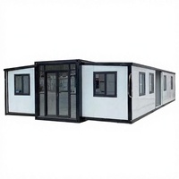 Maison préfabriquée de luxe extensible de 20 pieds en conteneur, en acier et panneaux sandwich, pour un logement en appartement