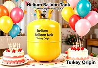 Tanque de Gas Compacto de 13L con Válvula de Seguridad a Prueba de Fugas para Decoraciones de Globos en Interiores y Exteriores, Inflado de Globos