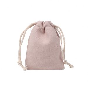 Drawstring Customized Logo Empty Cotton Bag Color Gift Jewelry Canvas Bag Storage Bag - Product Image 4