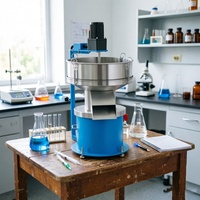 Tamiseur vibrant électrique pour poudres alimentaires à fonctionnement continu avec agitateur pour le classement de poudres en vrac