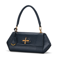 Sacs à main à bandoulière tendance pour femmes, sac à bandoulière de styliste en lézard, sacs à main à boucle croisée pour dames