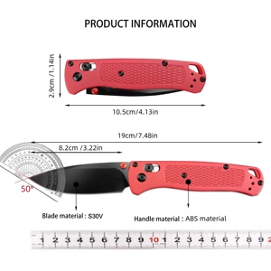 มีดพับ BM Bugout 535 ระดับอุตสาหกรรม ใบมีด S30V ด้ามจับไฟเบอร์ไนลอน OEM สำหรับป้องกันตัว ตั้งแคมป์ ล่าสัตว์ และพกพาประจำวัน - Product Image 6