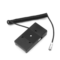 Plaque de montage de batterie NP-F970, câble d'alimentation 7.4V-8.4V (30-100cm) pour caméra Blackmagic Pocket Cinema BMD BMPCC 4K/6K/6K G2/6K PRO