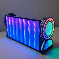 Écran LED mobile coloré Abyss, support de scène DJ, table de cabine portable avec support pour ordinateur portable et contrôle mobile pour boîte de nuit