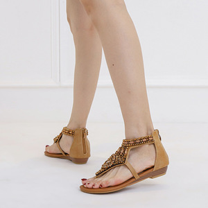 2024 été nouvelle mode européenne et américaine polyvalent pente talon strass sandales romaines - Product Image 6