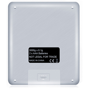 Plateforme de pesage électronique numérique J&R Silver Superior Mini 3 kg en acier inoxydable - Product Image 6