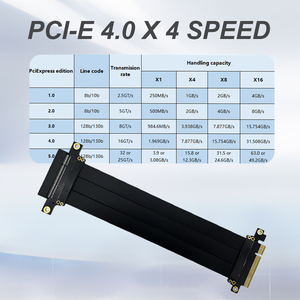 <span class=keywords><strong>PCI</strong></span>-E 4.0 X4 Riser Cable Flexible Gen 4 GPU Graphics Card Extension Cable Computer Compatible <span class=keywords><strong>Pci</strong></span> Express 4.0 Riser Cable - Product Image 4