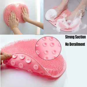 Tapis de douche exfoliant en silicone personnalisé, antidérapant, avec ventouses, pour massage des pieds, fabricant OEM ODM d'outils en silicone - Product Image 2