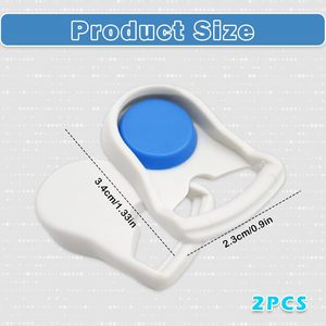 2 paires de clips magnétiques pour masque à pression positive <span class=keywords><strong>CPAP</strong></span>, accessoires à déconnexion rapide pour masques F20/F30 N20, dispositif médical de classe I - Product Image 1